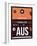 AUS Austin Luggage Tag 2-NaxArt-Framed Art Print