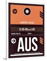 AUS Austin Luggage Tag 2-NaxArt-Framed Art Print