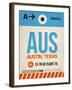 AUS Austin Luggage Tag I-NaxArt-Framed Art Print