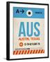 AUS Austin Luggage Tag I-NaxArt-Framed Art Print