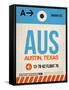 AUS Austin Luggage Tag I-NaxArt-Framed Stretched Canvas