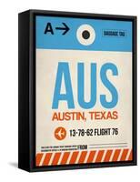 AUS Austin Luggage Tag I-NaxArt-Framed Stretched Canvas