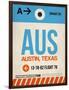 AUS Austin Luggage Tag I-NaxArt-Framed Art Print