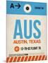 AUS Austin Luggage Tag I-NaxArt-Mounted Art Print