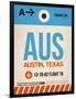 AUS Austin Luggage Tag I-NaxArt-Framed Art Print