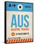 AUS Austin Luggage Tag I-NaxArt-Framed Stretched Canvas