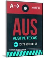 AUS Austin Luggage Tag II-NaxArt-Mounted Art Print