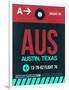 AUS Austin Luggage Tag II-NaxArt-Framed Art Print