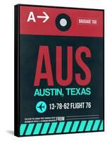 AUS Austin Luggage Tag II-NaxArt-Framed Stretched Canvas