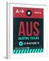 AUS Austin Luggage Tag II-NaxArt-Framed Art Print