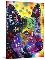 Aus Cattle Dog-Dean Russo-Stretched Canvas