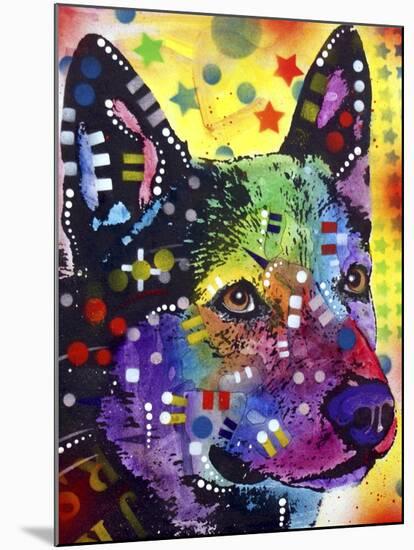 Aus Cattle Dog-Dean Russo-Mounted Giclee Print