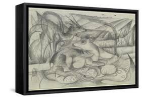 Aus Dem Skizzenbuch Von Der Front: Rehe, 1915-Franz Marc-Framed Stretched Canvas