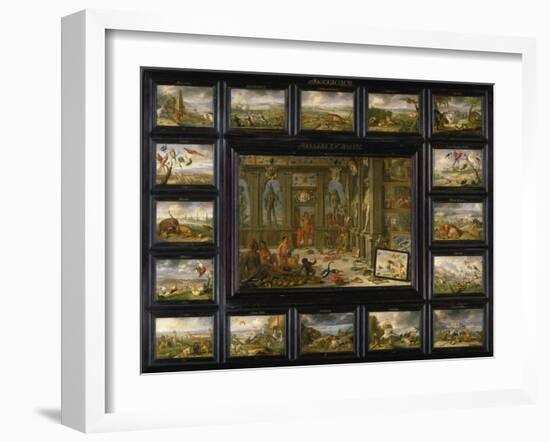 Aus Dem Zyklus Die Vier Erdteile: Amerika, 1666-Jan van Kessel-Framed Giclee Print