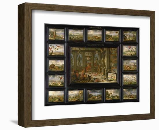 Aus Dem Zyklus Die Vier Erdteile: Amerika, 1666-Jan van Kessel-Framed Giclee Print