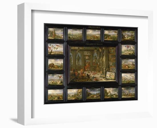 Aus Dem Zyklus Die Vier Erdteile: Amerika, 1666-Jan van Kessel-Framed Giclee Print