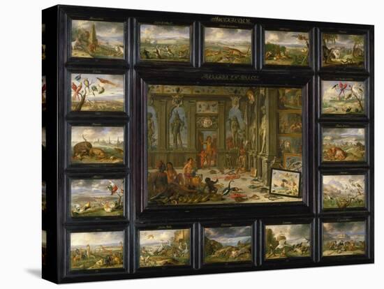 Aus Dem Zyklus Die Vier Erdteile: Amerika, 1666-Jan van Kessel-Stretched Canvas
