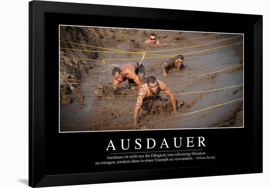 Ausdauer: Motivationsposter Mit Inspirierendem Zitat-null-Framed Photographic Print