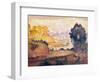 Aussicht auf Menton. Vue de Menton. 1899-1900-Henri Edmond Cross-Framed Giclee Print
