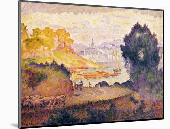 Aussicht auf Menton. Vue de Menton. 1899-1900-Henri Edmond Cross-Mounted Giclee Print