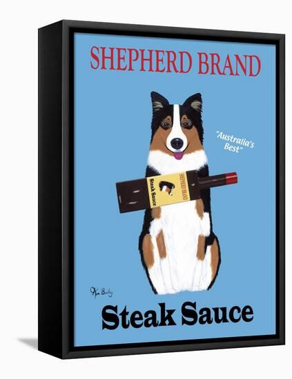 Aussie Steak-Ken Bailey-Framed Stretched Canvas