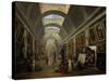 Ausstattungsprojekt für die grosse Galerie des Louvre. 1796-Hubert Robert-Stretched Canvas