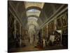 Ausstattungsprojekt für die grosse Galerie des Louvre. 1796-Hubert Robert-Stretched Canvas