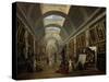 Ausstattungsprojekt für die grosse Galerie des Louvre. 1796-Hubert Robert-Stretched Canvas