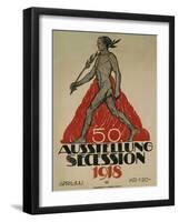 Ausstellung Secession, 1918-null-Framed Giclee Print