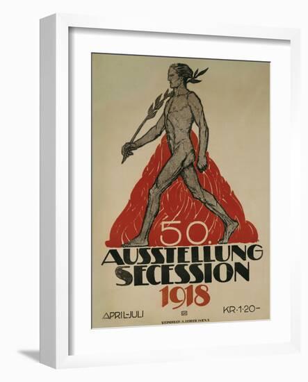 Ausstellung Secession, 1918-null-Framed Giclee Print