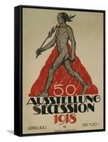 Ausstellung Secession, 1918-null-Framed Stretched Canvas