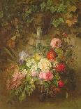 Flowers under a Lion Fountain-Austen Henry Layard-Giclee Print