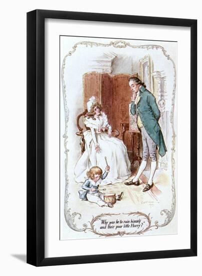 Austen, John Dashwood-C.e. Brock-Framed Art Print