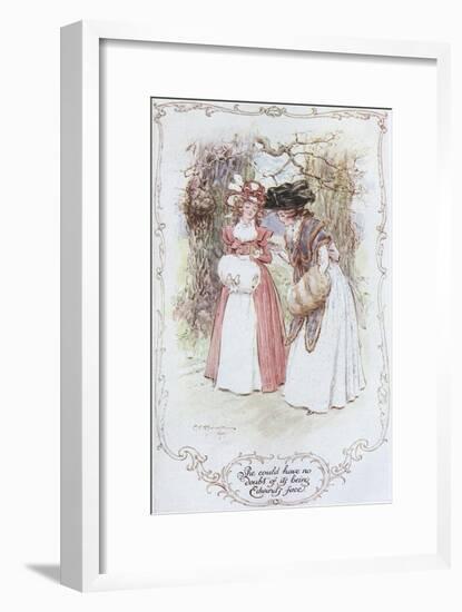 Austen, Sense and Sensibilt-C.e. Brock-Framed Art Print