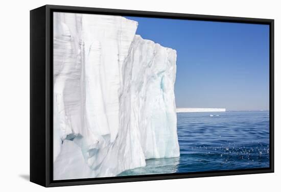 Austfonna Ice Cap, Nordaustlandet, Svalbard, Norway, Scandinavia, Europe-Michael Nolan-Framed Stretched Canvas