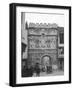 Austin 7 Chummy and Daimler d-back limousine, Christ Church Gate, Canterbury, Kent, c1920-Bill Brunell-Framed Photographic Print