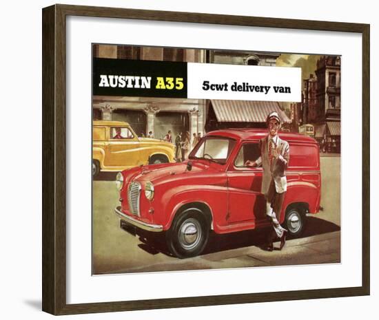 Austin A35 5Cwt Delivery Van-null-Framed Art Print