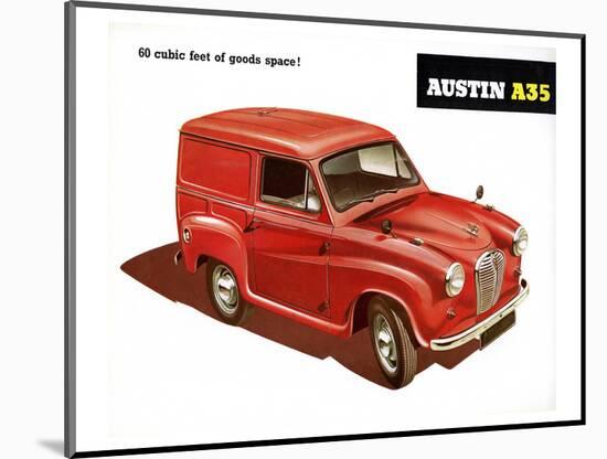 Austin A35 60 Cubic Feet-null-Mounted Art Print