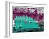 Austin Abstract Skyline II-Emma Moore-Framed Art Print