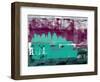 Austin Abstract Skyline II-Emma Moore-Framed Art Print