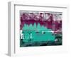 Austin Abstract Skyline II-Emma Moore-Framed Art Print