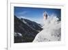 Austin Birrer Gets Loose At Alta, Utah With A Back Flip-Louis Arevalo-Framed Photographic Print