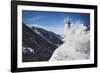 Austin Birrer Gets Loose At Alta, Utah With A Back Flip-Louis Arevalo-Framed Photographic Print