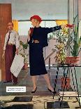 The Day He Went Away - Saturday Evening Post "Leading Ladies", April 11, 1959 pg.21-Austin Briggs-Giclee Print