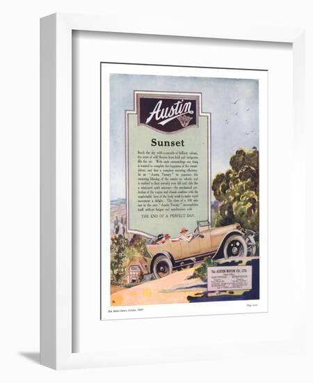 Austin, Cars, UK, 1919-null-Framed Giclee Print