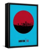 Austin Circle Poster 1-NaxArt-Framed Stretched Canvas