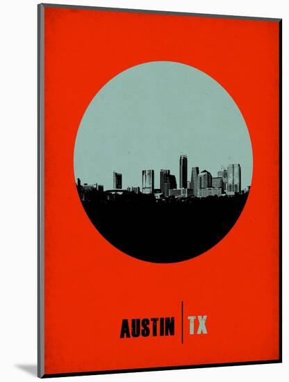 Austin Circle Poster 2-NaxArt-Mounted Art Print