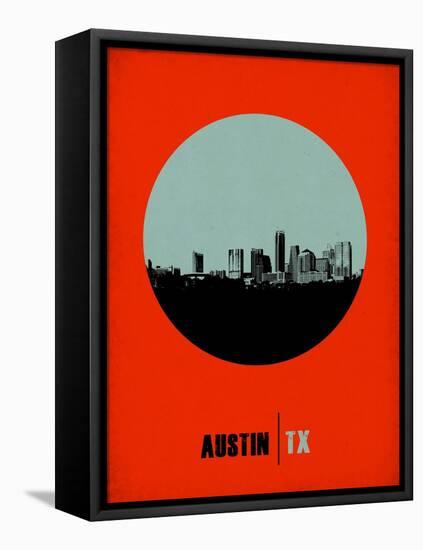 Austin Circle Poster 2-NaxArt-Framed Stretched Canvas