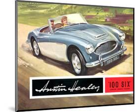 Austin Healey 100 Six 2 Seater-null-Mounted Art Print