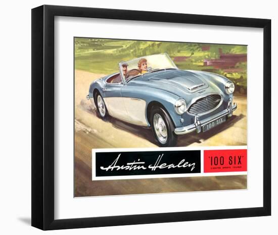 Austin Healey 100 Six 2 Seater-null-Framed Art Print